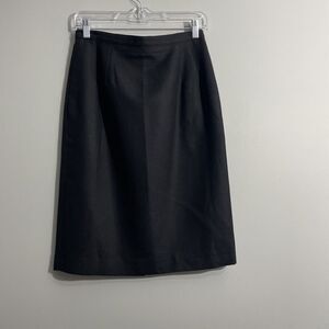 Jennifer Moore Wool Skirt Size 10 Lined A-Line Knee Length with Pockets Workwear